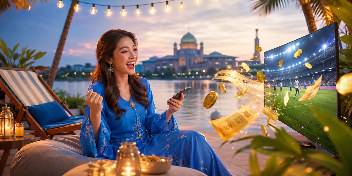 Pengguna berpakaian baju kurung menikmati bonus cashback eksklusif di Putrajaya melalui payung99